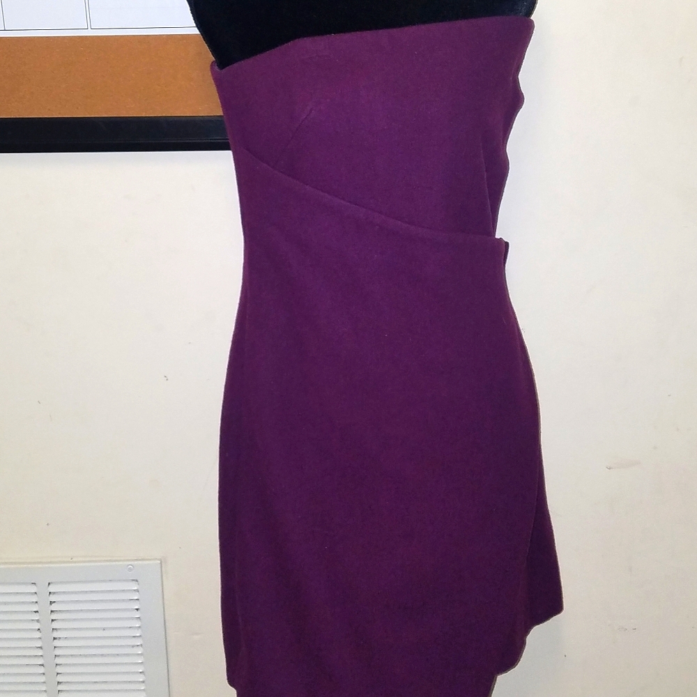 Kate Spade Saturday buckle over wool strapless d